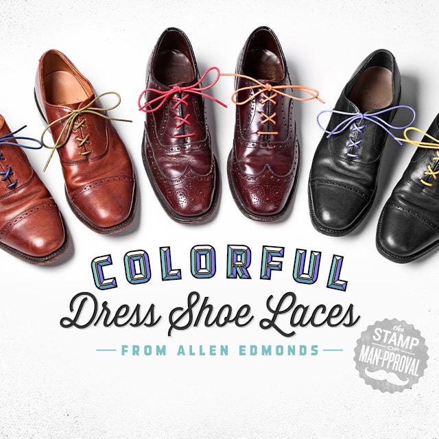 Colorful Dress Shoe Laces by Allen Edmonds | The GentleManual