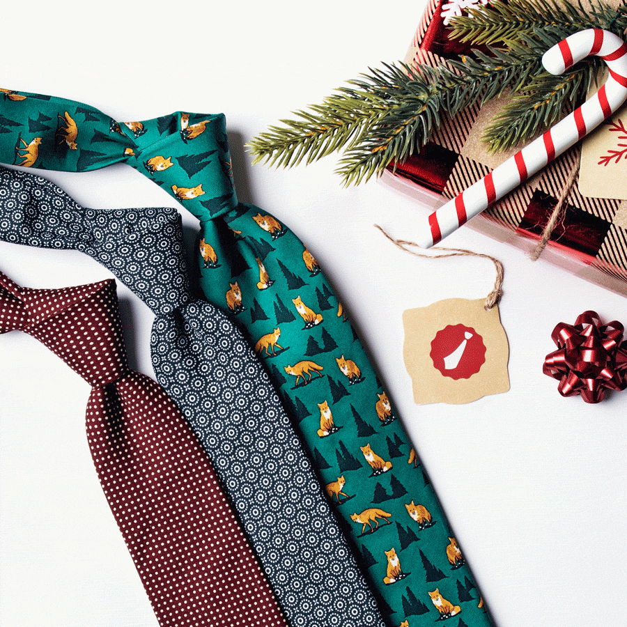festive holiday ties