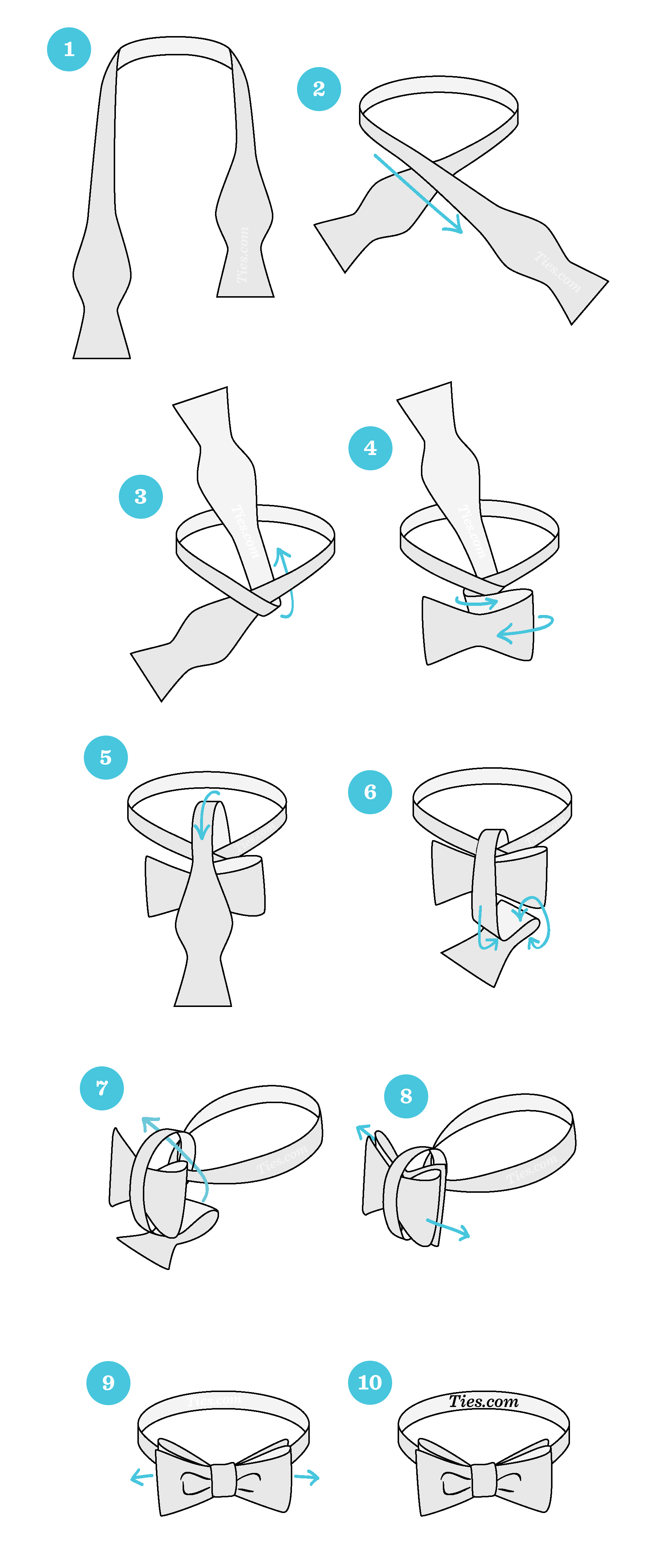 How to Tie a Bow Tie [step-by-step instructions]