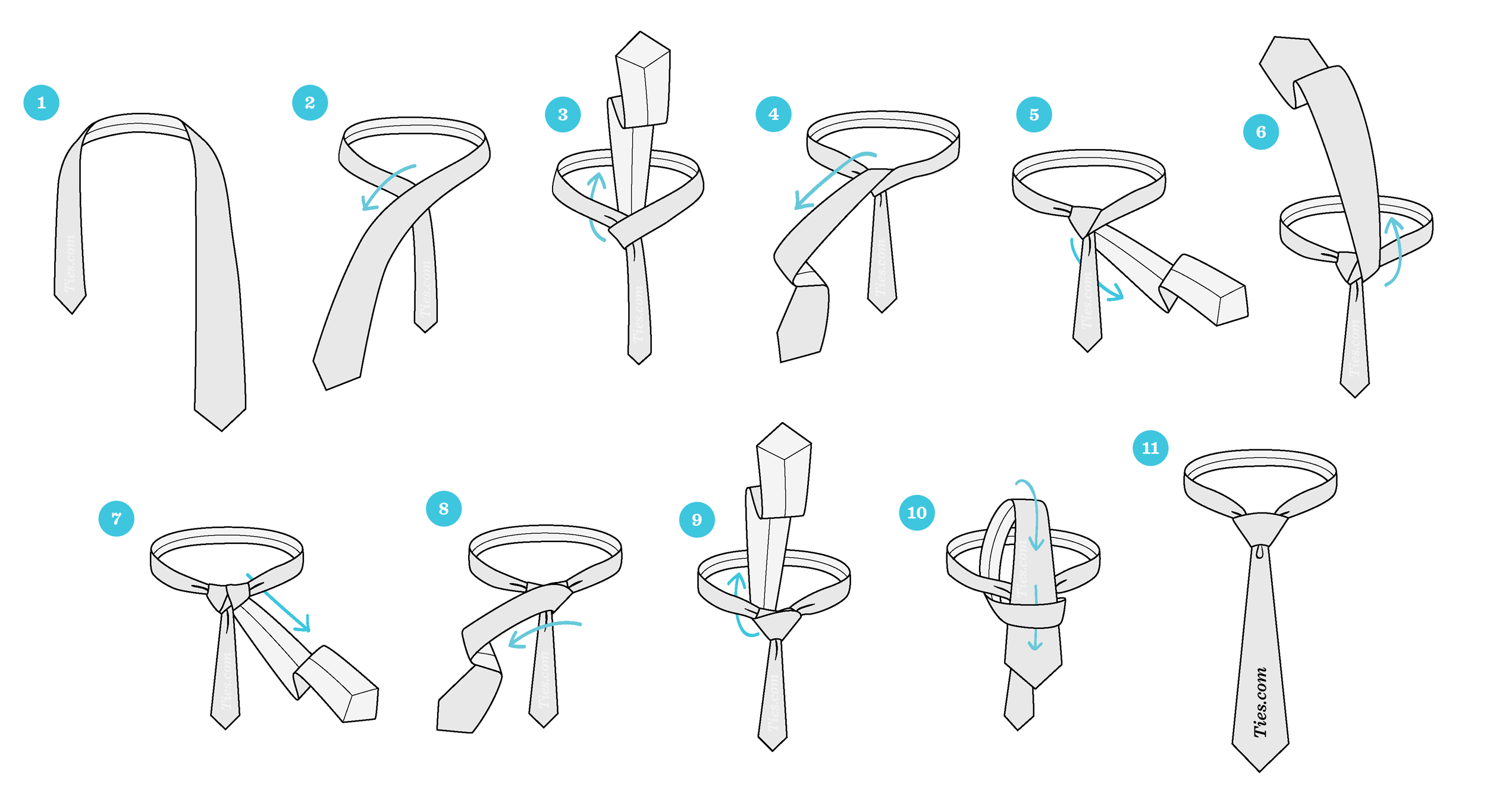 How to Tie a Tie, Windsor (aka Full Windsor or Double Windsor)