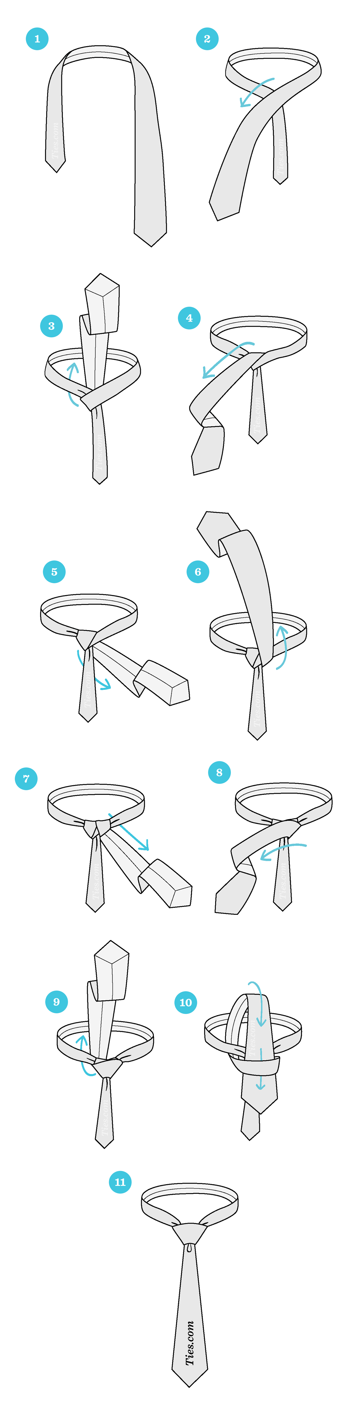Simple School Tie Instructions How to tie a tie for school