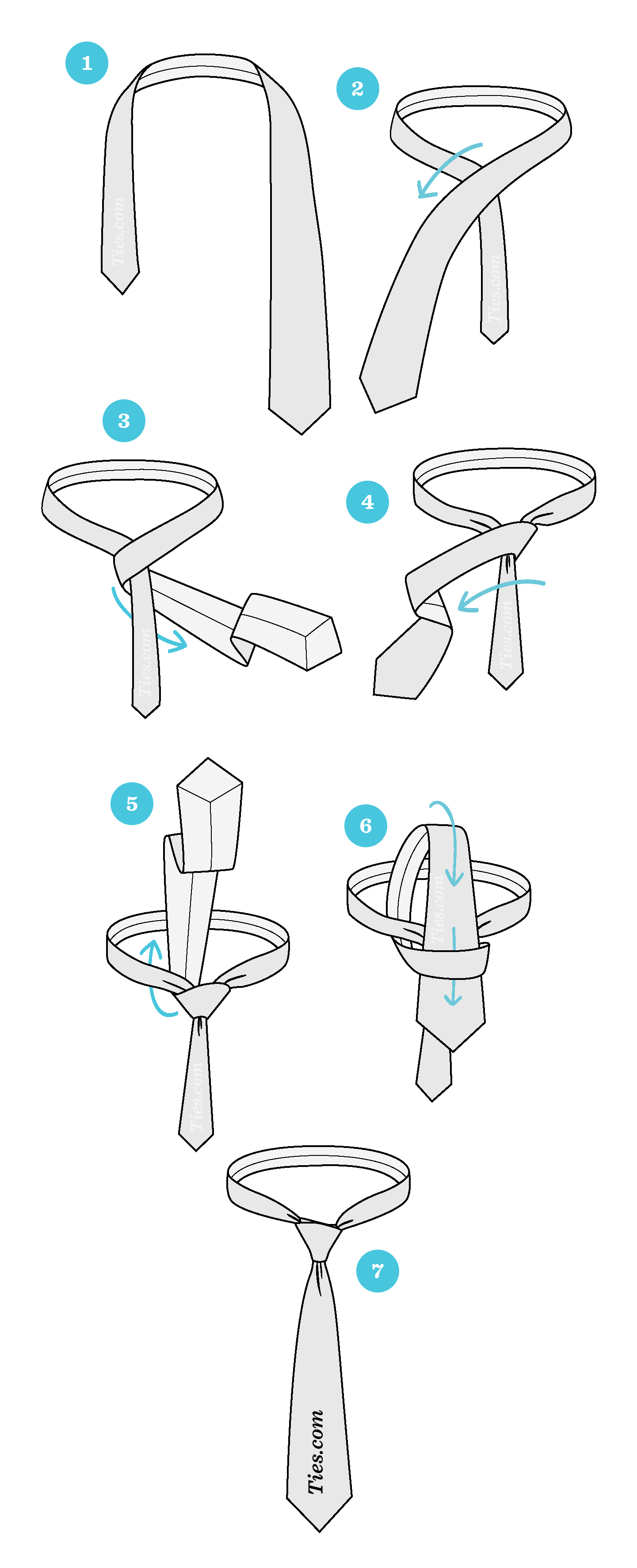 Simple School Tie Instructions How to tie a tie for school