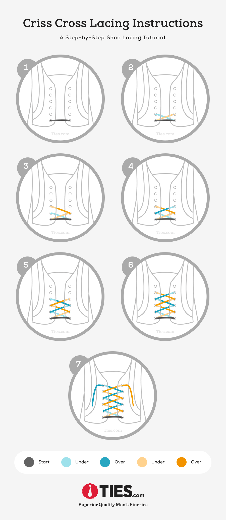 Criss Cross Shoe Lacing Tutorial | Ties.com