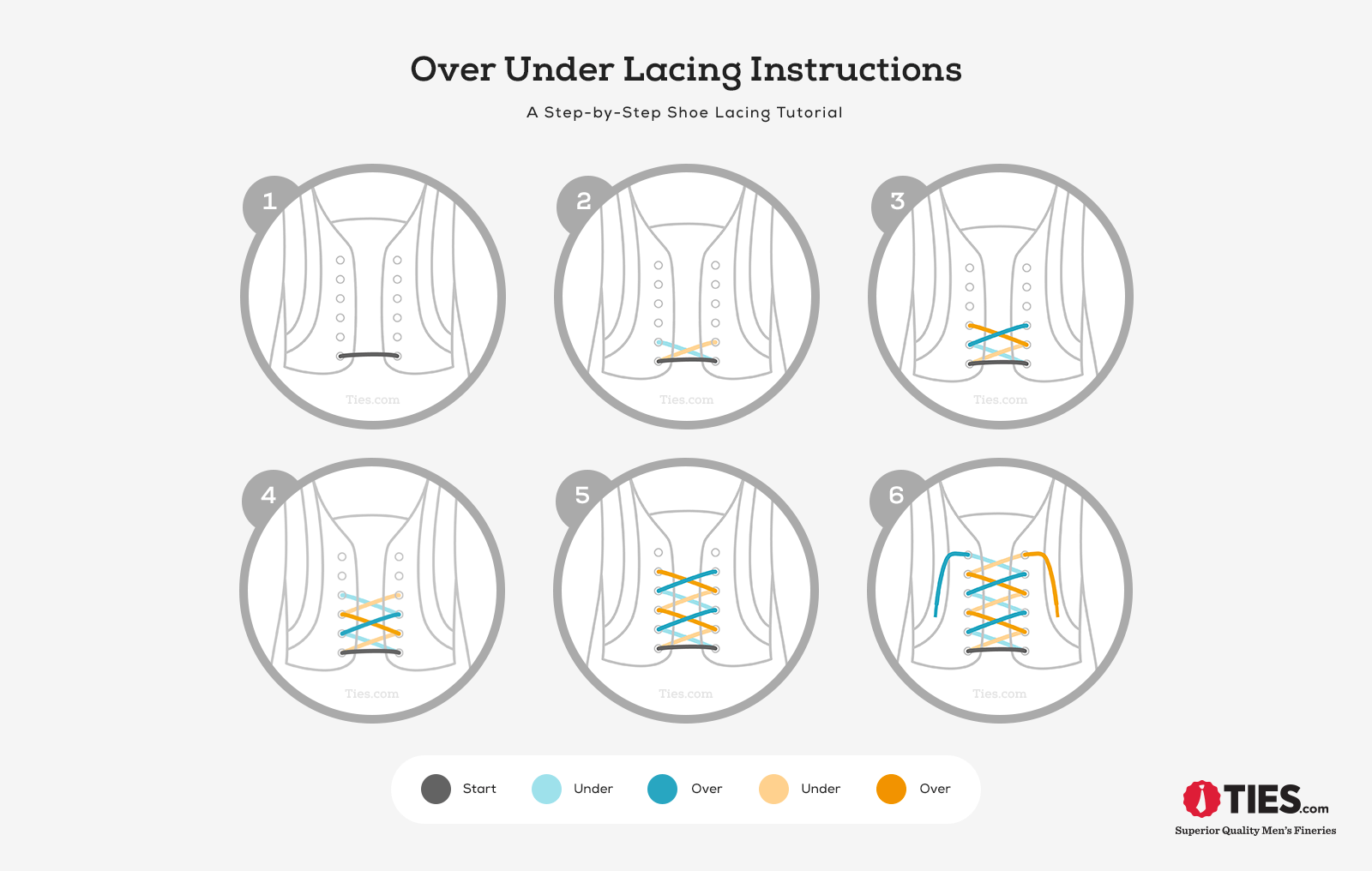 over under lacing