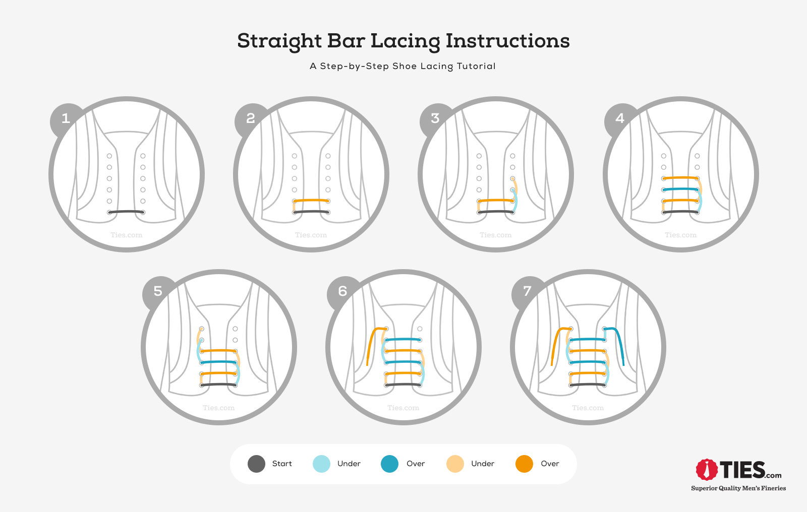 Straight Bar Shoe Lacing Tutorial 