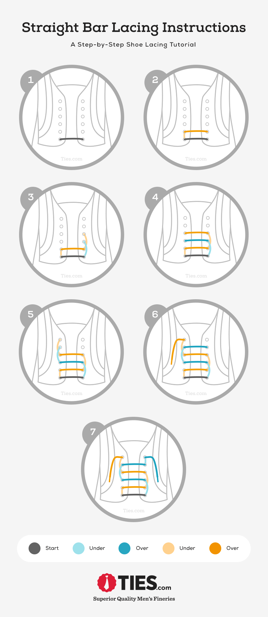 Straight Bar Shoe Lacing Tutorial