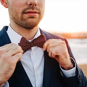 Ties.com Gregory Red Bow Tie