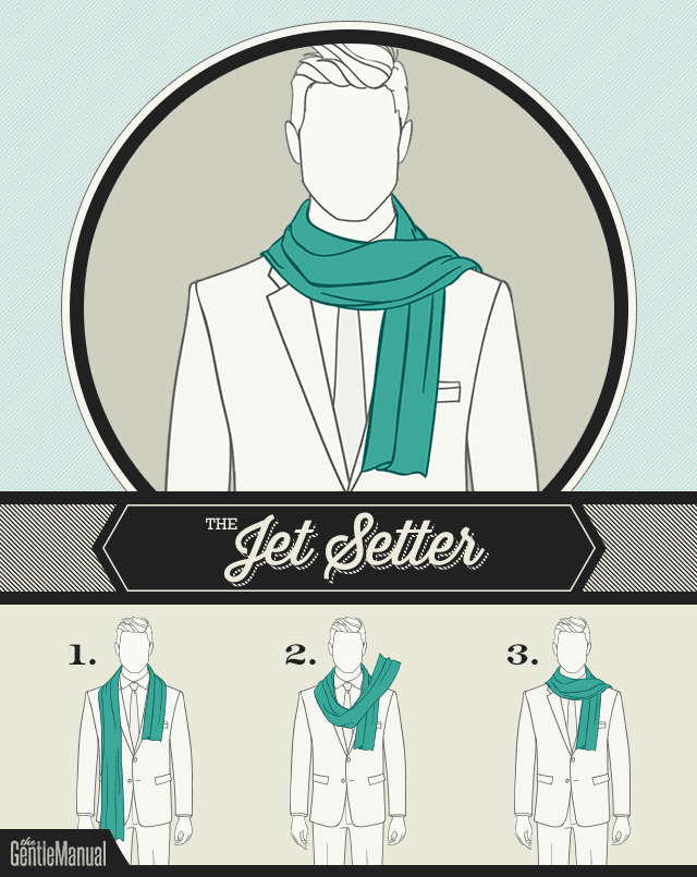 How to tie a scarf: The Jet Setter scarf knot
