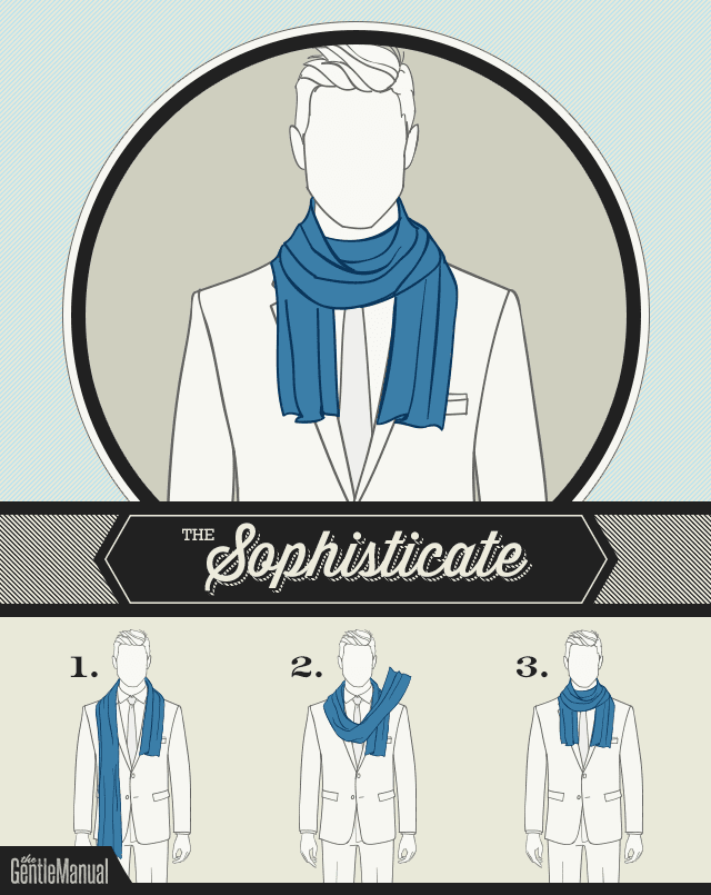 how to tie a scarf - The Sophisticate scarf knot
