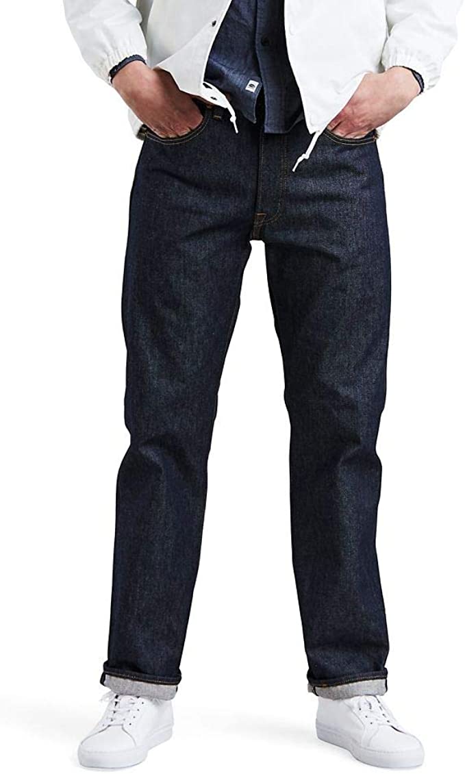 Levis Mens 501 Original Style Shrink To Fit Jeans 2