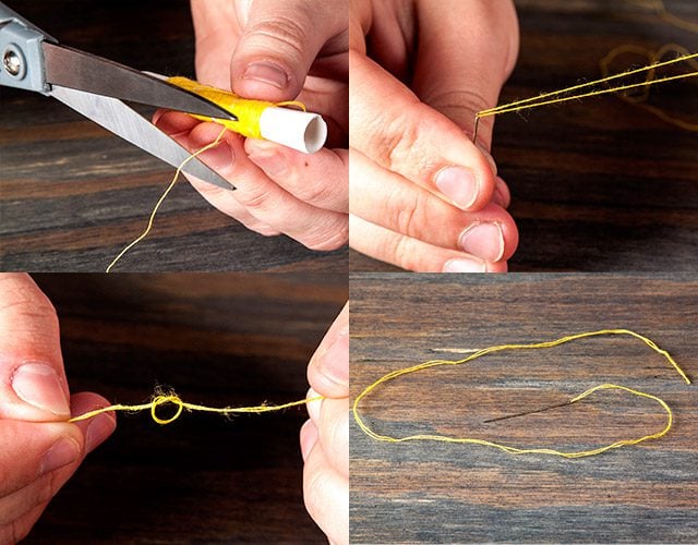 How to Sew a Button: Thread the Needle