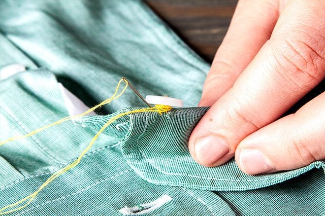 How to Sew a Button: Optional Shank