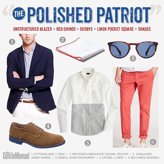 4 Looks for the 4th of July: The polished patriot