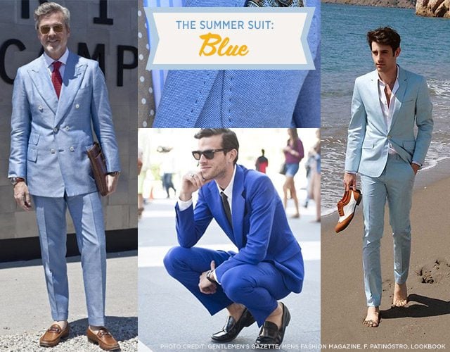 Men wearing Baby Blue Suits