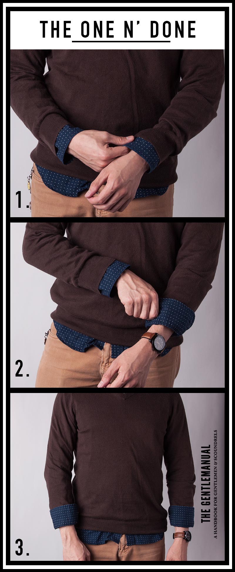 The One-N-Done sleeve shirt rolling method
