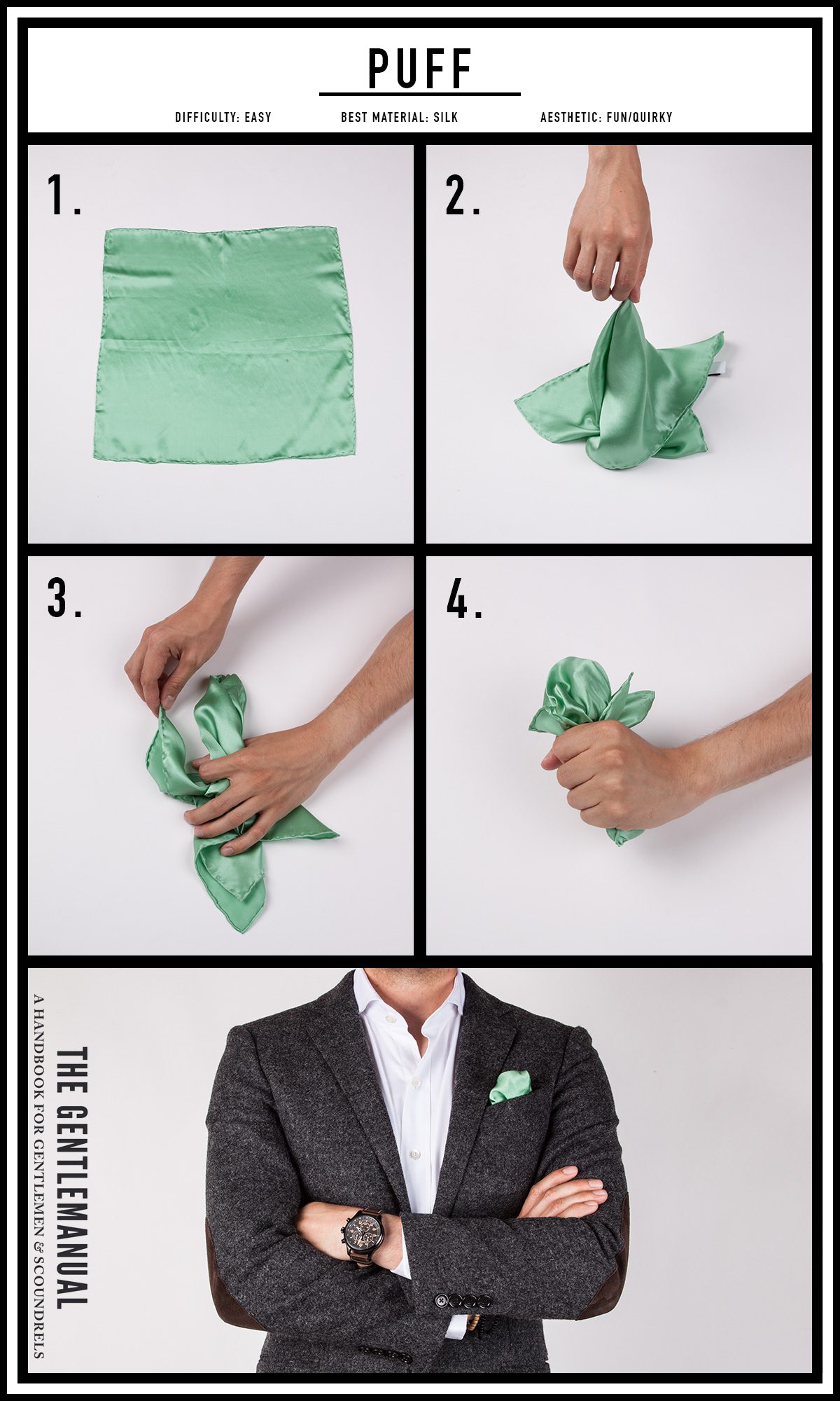 Everything You Need to Know About Pocket Squares - The GentleManual | A ...