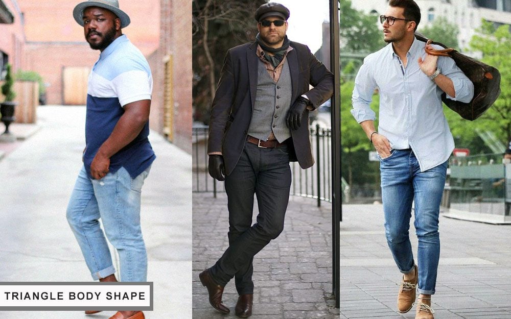 how to dress for your body type triangle shape