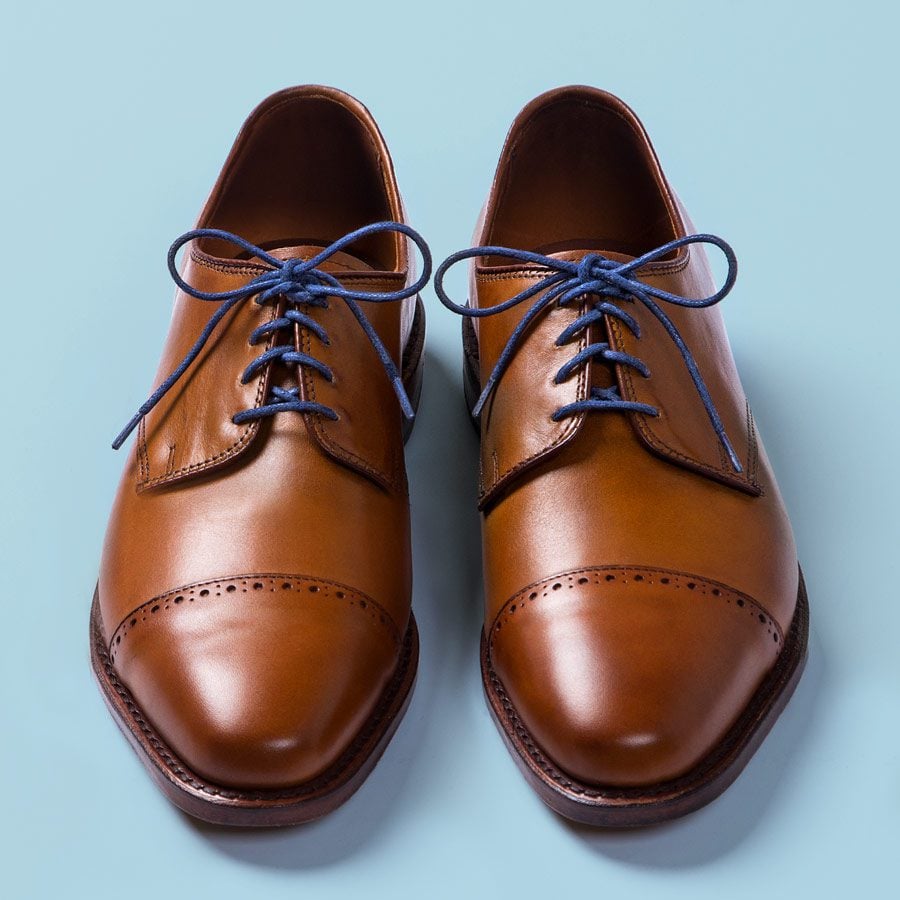 Brown dress shoes with Criss Cross laces