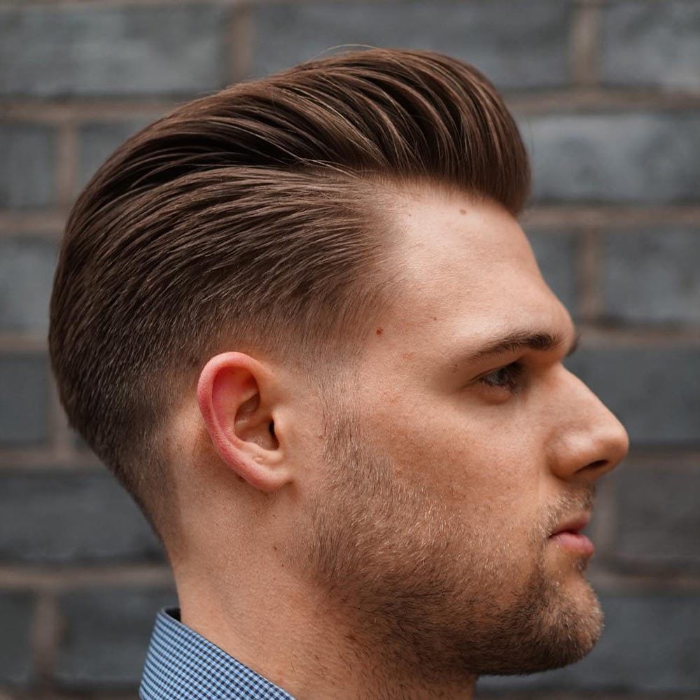 Slicked Back Haircut for Men's Haircuts 2018