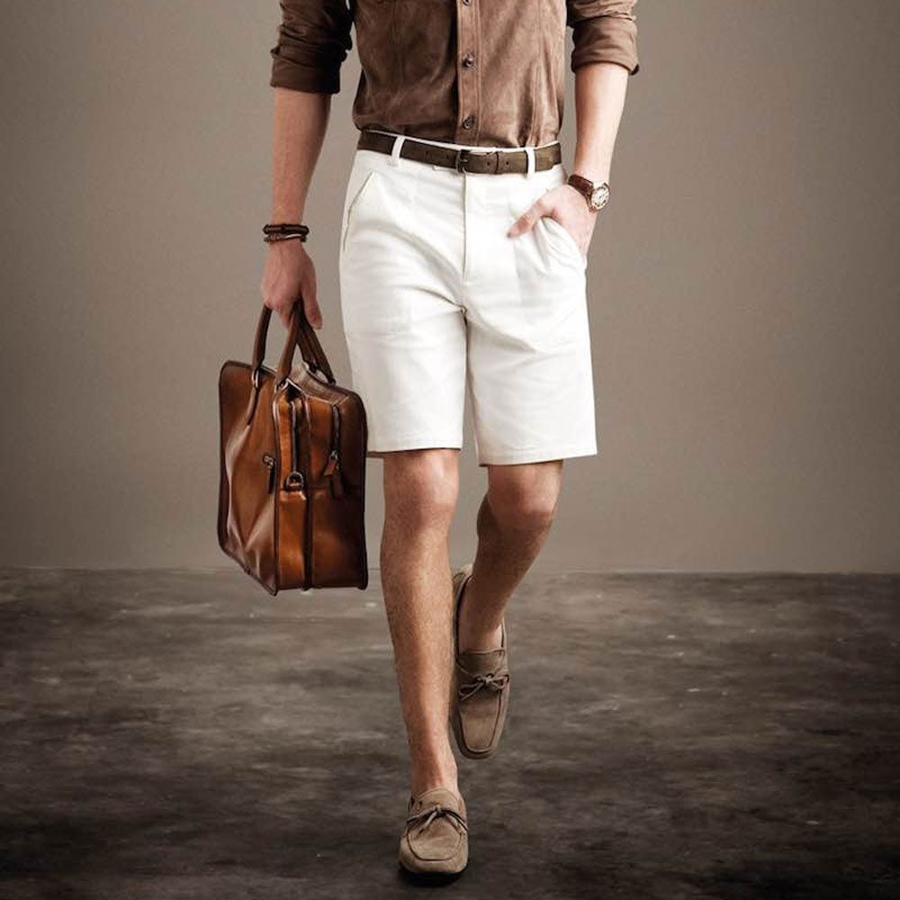Loafers and Shorts Look for Men