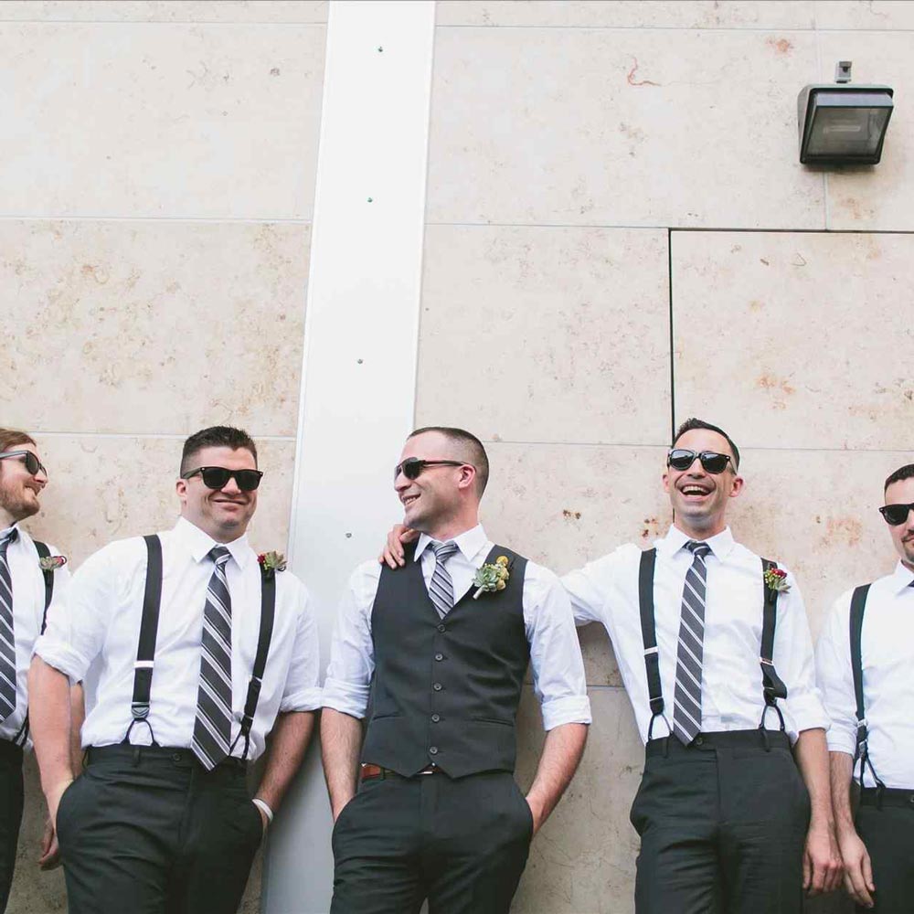 Wedding Suit outfits for Coordinated Groomsmen