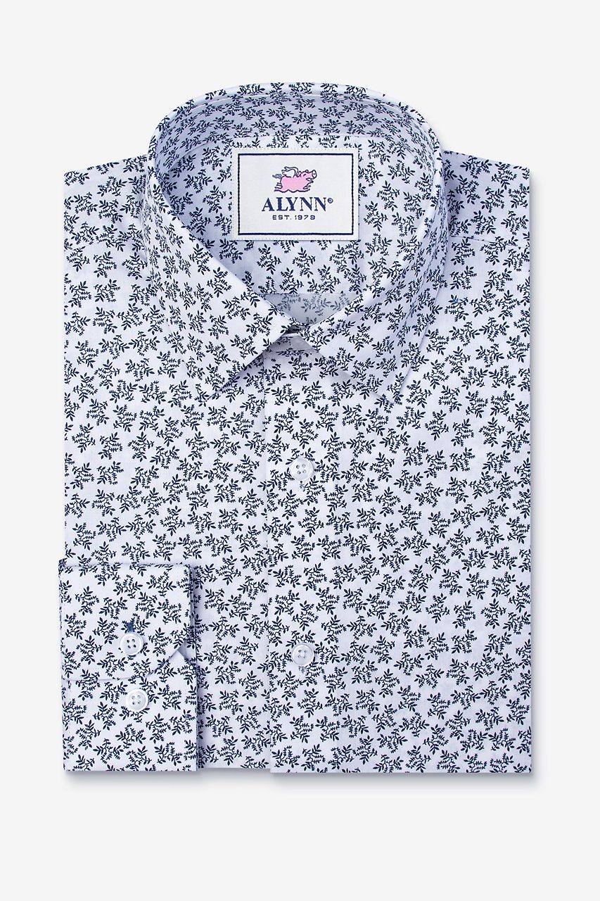Brooks Floral White Casual Shirt
