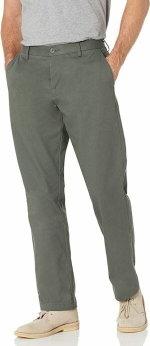 Classic Fit Wrinkle Resistant Flat Front Chino Pant E1657520323735