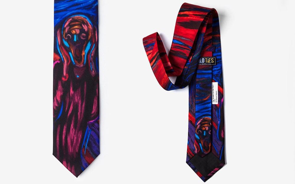 Great influencers edvard munch tie