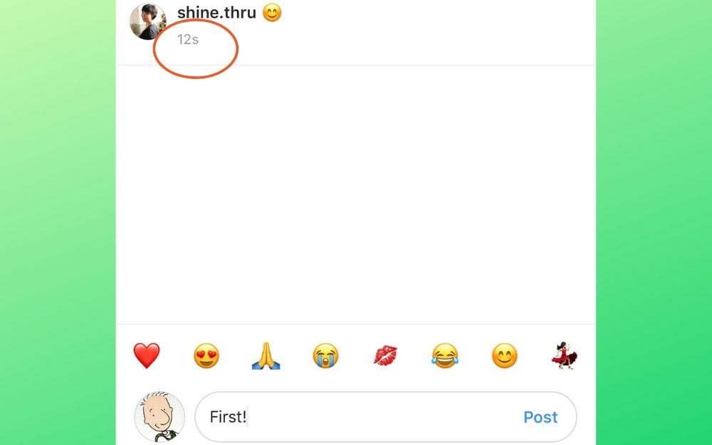 social media flirting-first comment
