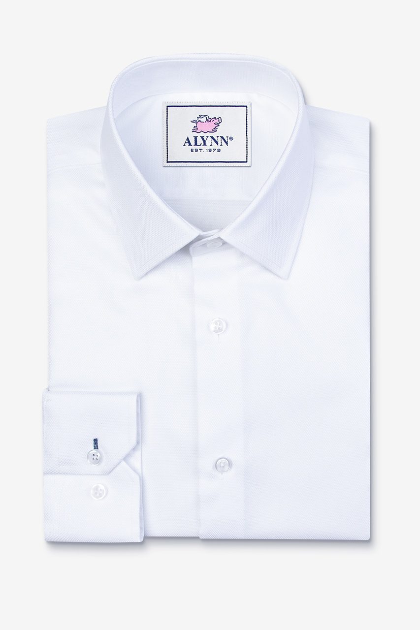 White Cotton Aiden Spread Collar Dress Shirt 252906 515 1280 0