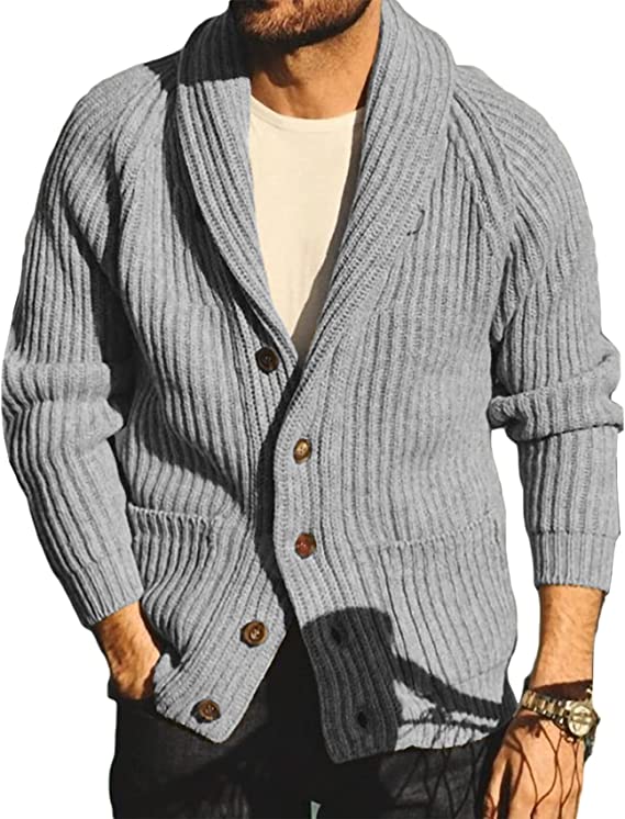 Shawl Neck Cardigan Sweater