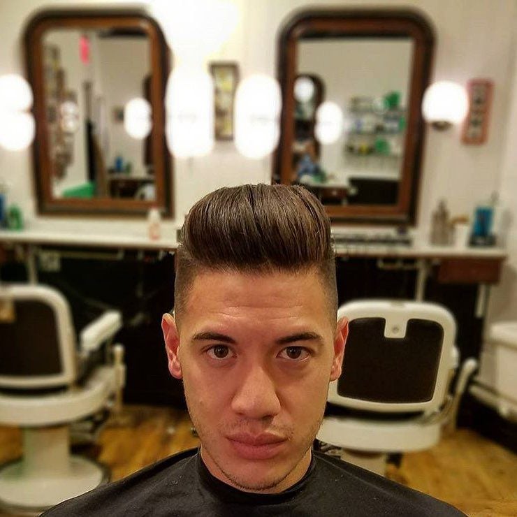 Low Skin Fade + Shape Up and Pompadour