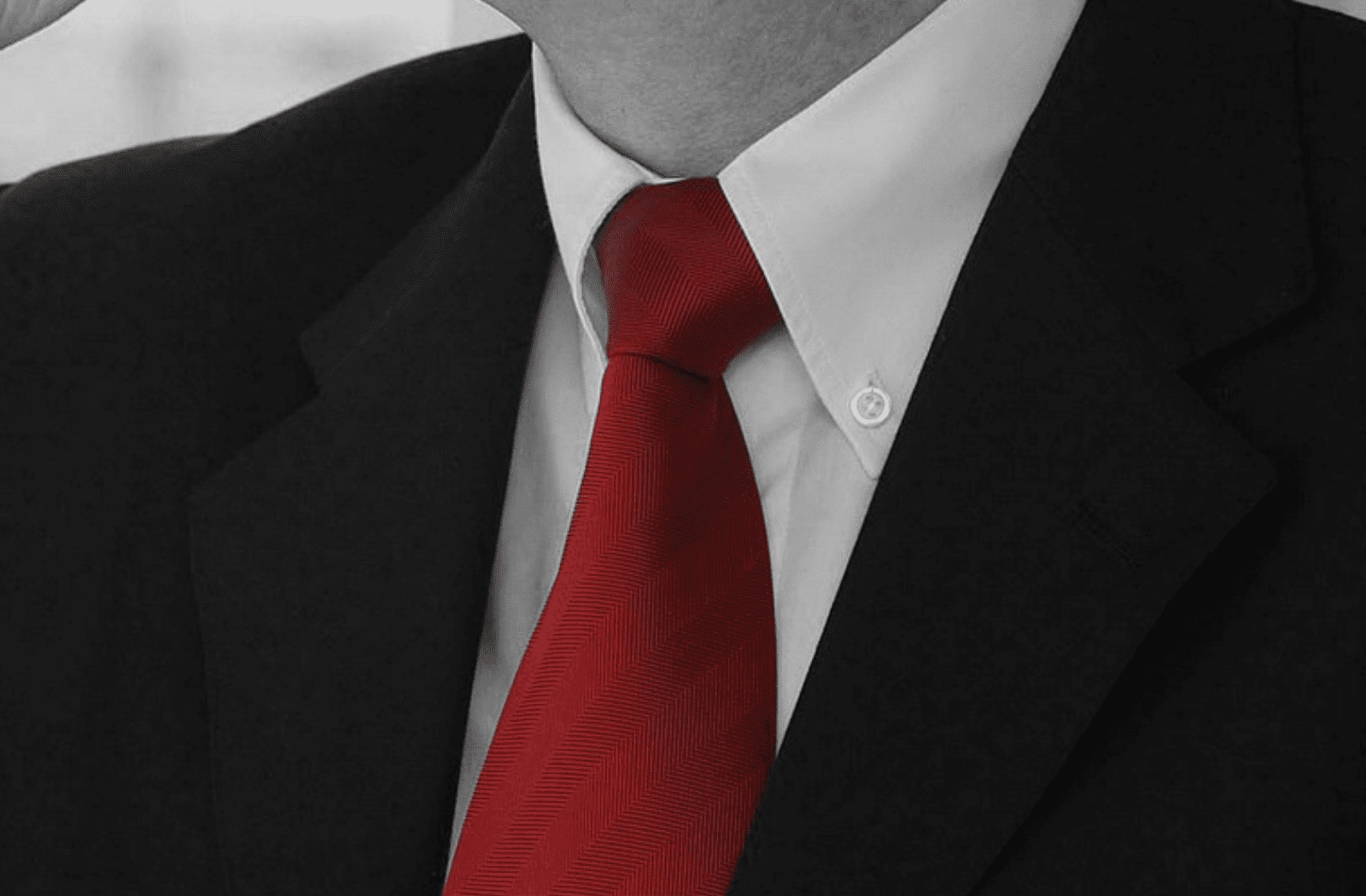 mirror cheat index finger Can you wear a red tie with a black suit? Experts Chime In!