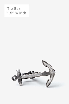 _Anchor Antiqued Silver Tie Bar_