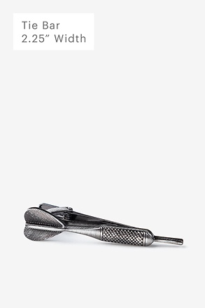 Dart Antiqued Silver Tie Bar