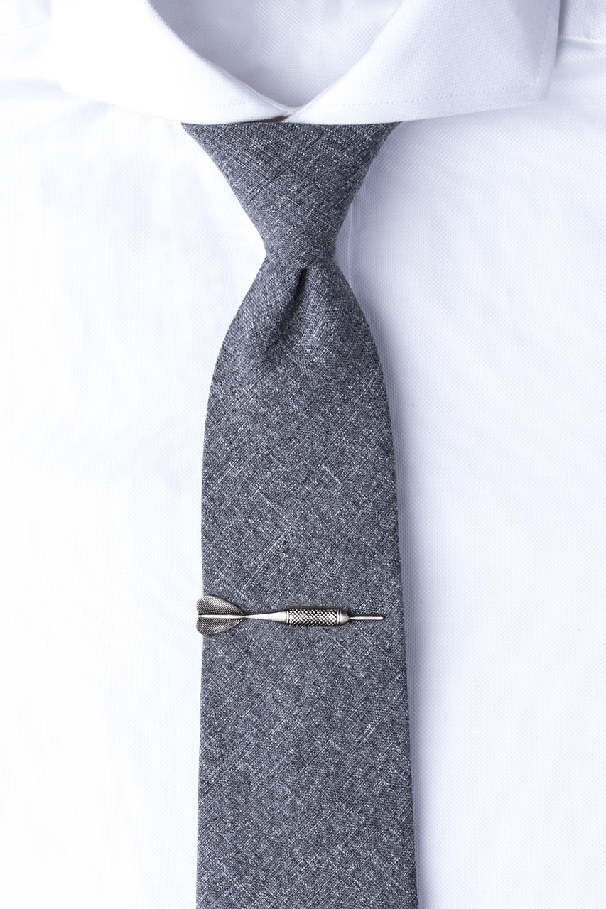 Dart Antiqued Silver Tie Bar Photo (2)