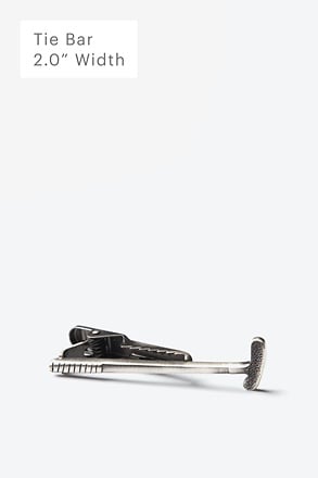Tap That Antiqued Silver Tie Bar