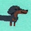 Dachshund | Weiner Dog Aqua Sock