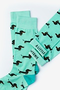 Dachshund | Weiner Dog Aqua Sock Photo (2)