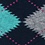 Aqua Carded Cotton Argyle Assassin Medium-Large Sock