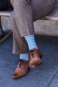 Beverly Hills Stripe Aqua Sock Photo (2)