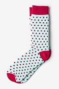 Buena Park Polka Dot Aqua Sock Photo (0)