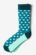 Newport Aqua Medium-Large Sock Photo (0)