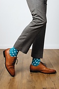 Newport Aqua Medium-Large Sock Photo (3)