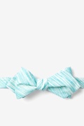 Aqua Scott Diamond Tip Bow Tie Photo (0)