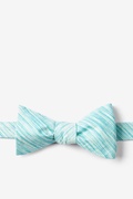 Aqua Scott Self-Tie Bow Tie Photo (0)