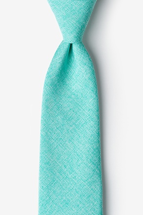 _Tioga Aqua Extra Long Tie_