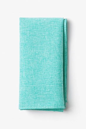 _Tioga Aqua Pocket Square_