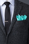 Tioga Aqua Pocket Square Photo (1)