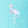 Aqua Microfiber Flamingos Skinny Tie